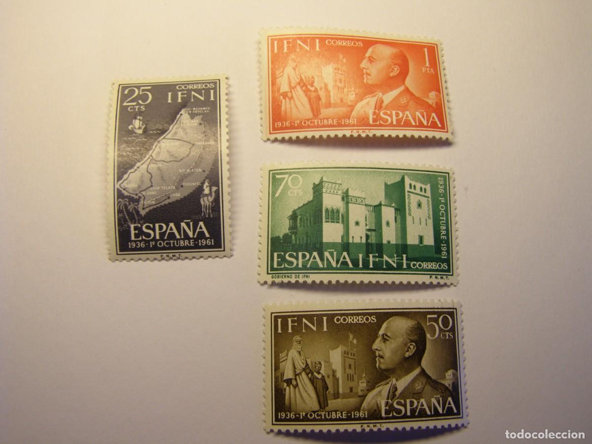 Sellos: Sellos de Espa&ntilde;a, colonia de Ifni, 1&ordm; de octubre a&ntilde;o 1961.