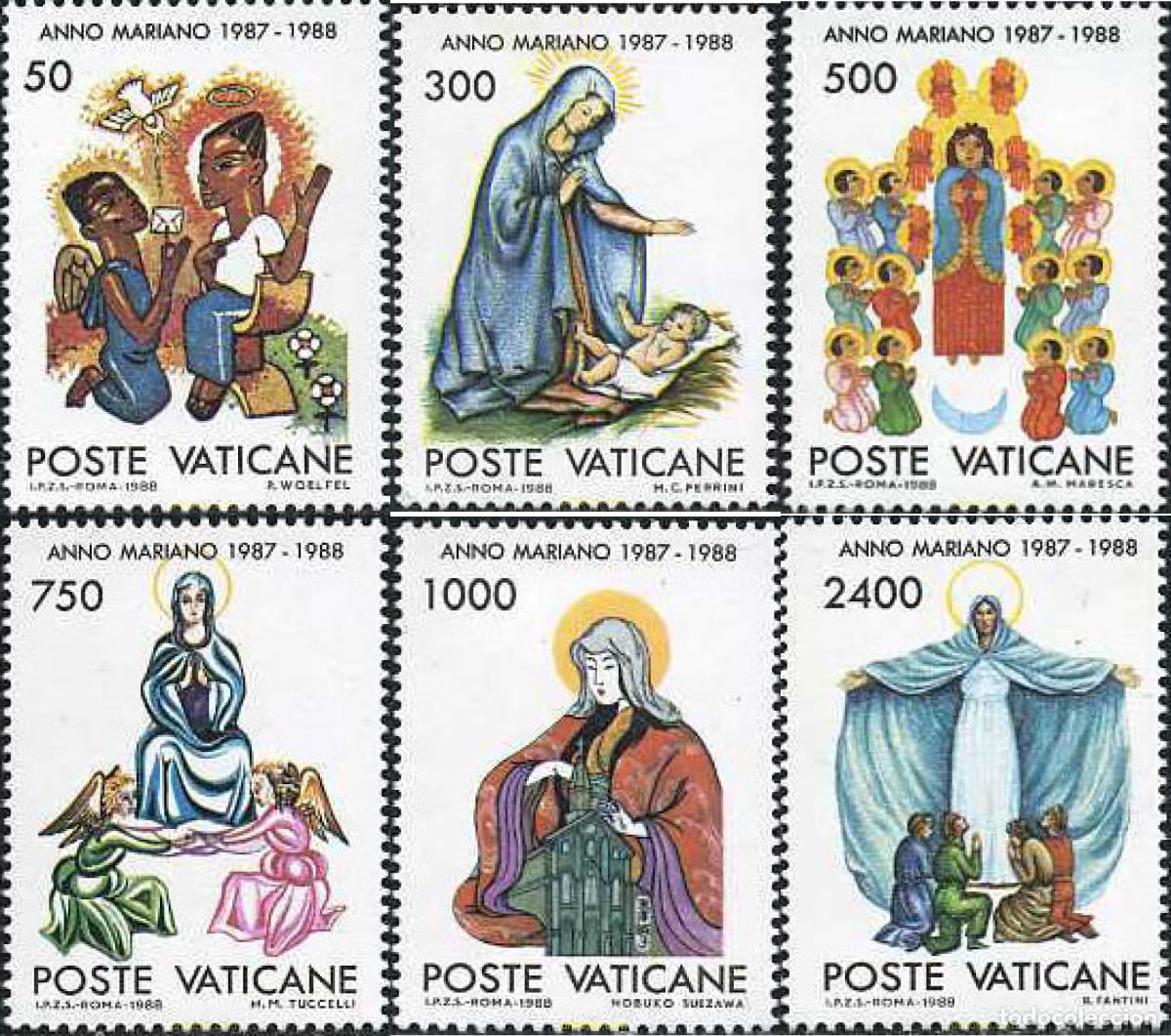 Sellos: 116986 MNH VATICANO 1988 A&Ntilde;O MARIANO