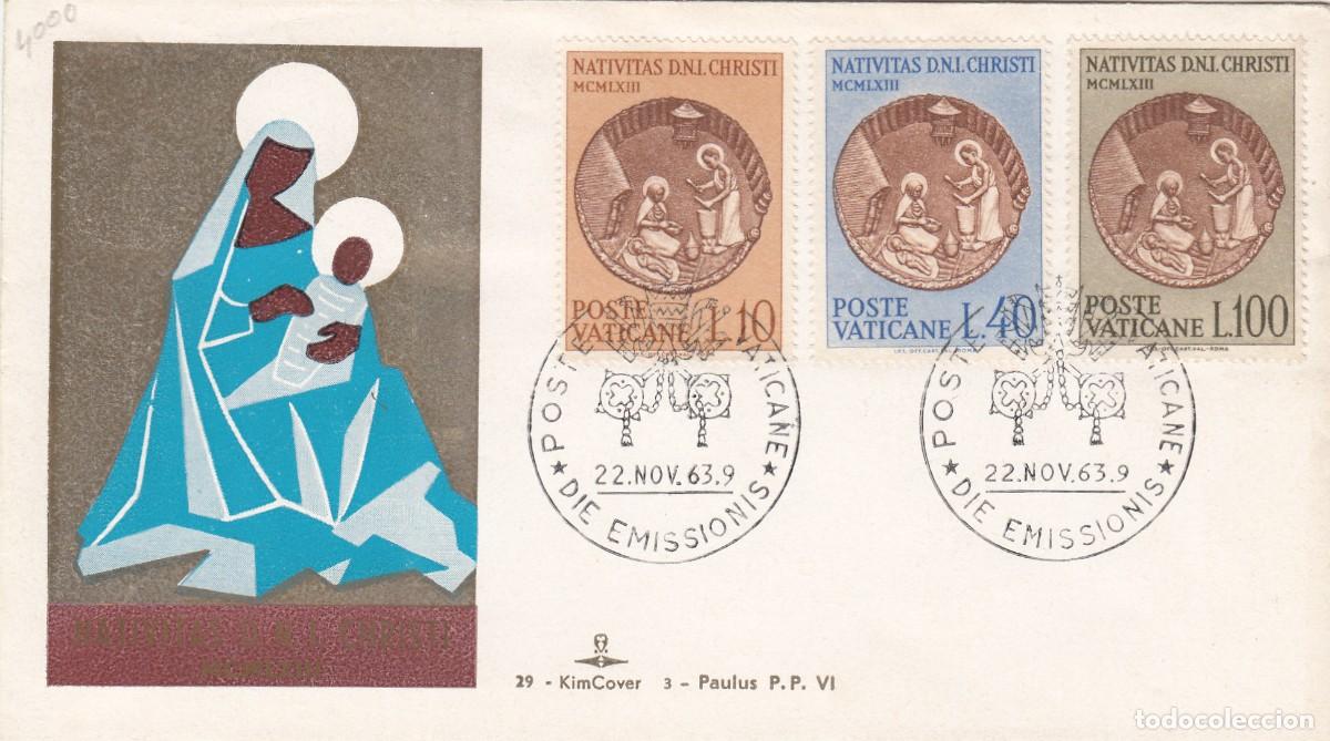 Sellos: SPD - PRIMER DIA - VATICANO - NAVIDAD 1963