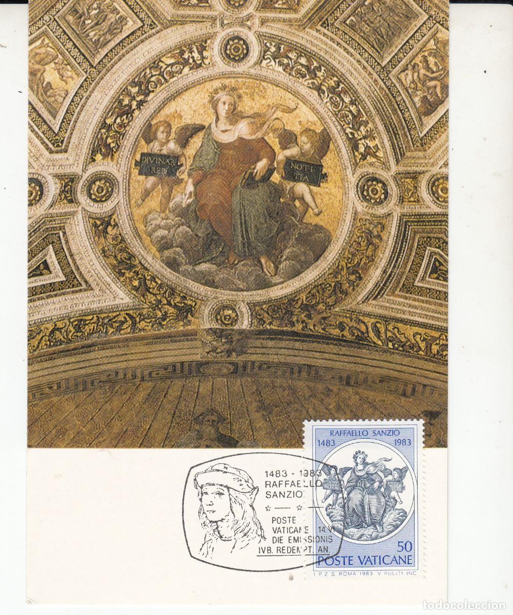 Sellos: SPD - PRIMER DIA - M&Aacute;XIMA VATICANO - RAFFAELO SANZIO - 1983