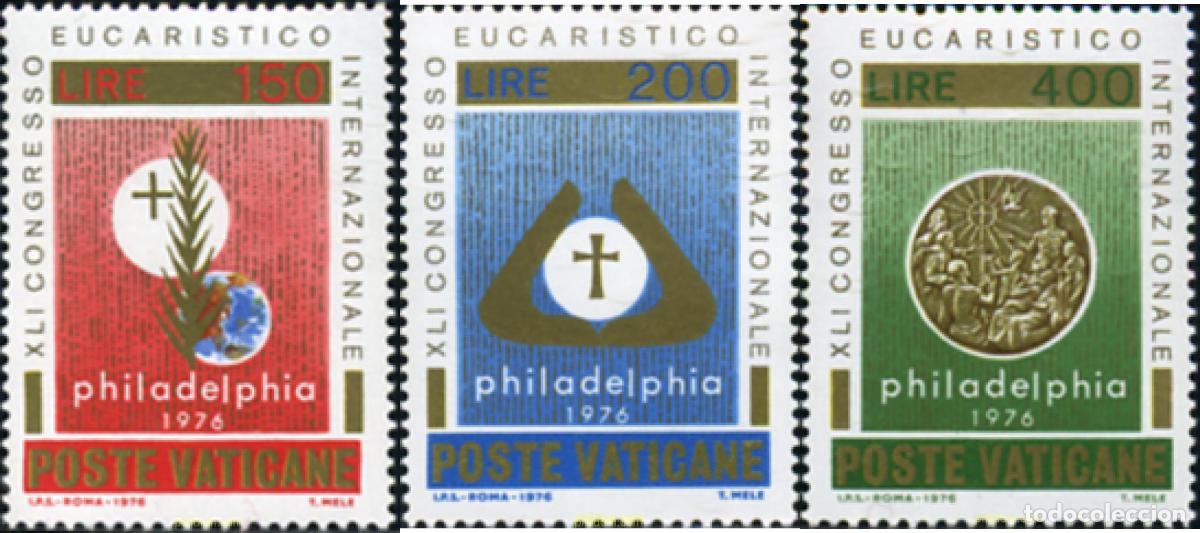 Sellos: 116524 MNH VATICANO 1976 41 CONGRESO EUCARISTICO INTERNACIONAL, EN FILADELFIA