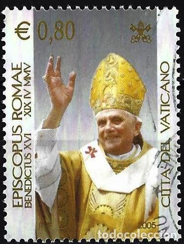Sellos: Vaticano 2005 - Mi 1519 - YT 1382 - El Papa Benedicto XVI