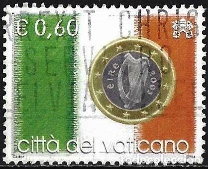 Francobolli: Vaticano 2004 - Mi 1498 - YT 1352 - Moneda en Euro