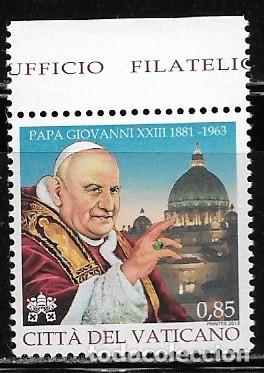 Sellos: VATICANO 2013, Ivert 1627 - 50&ordm; ANIVERSARIO DE LA MUERTE DE JUAN XXIII. MNH.