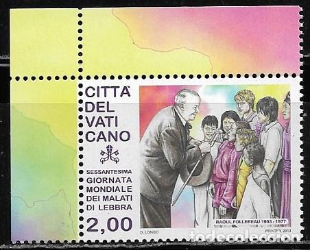 Sellos: VATICANO 2013, Ivert 1637 - 60&ordm; ANIVERSARIO DEL D&Iacute;A MUNDIAL DE LA LEPRA. MNH.