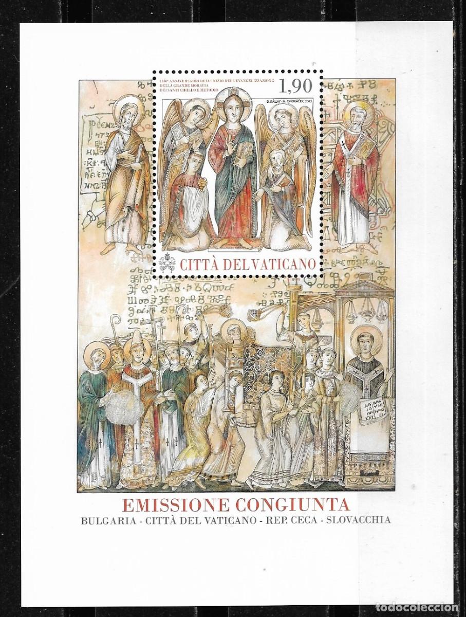 Sellos: VATICANO 2013, Ivert 1632 - 1150&ordm; Aniv. de la Evangelizaci&oacute;n de la Gran Moravia. MNH.
