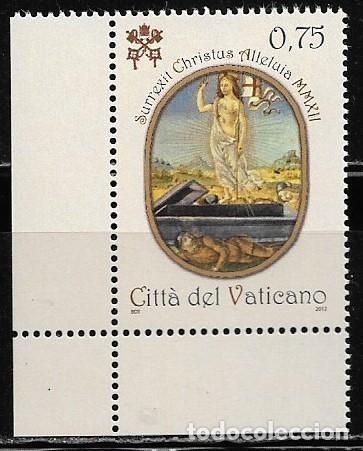 Sellos: VATICANO 2012, Ivert 1588 - PASCUA DE RESURRECCI&Oacute;N. MNH.