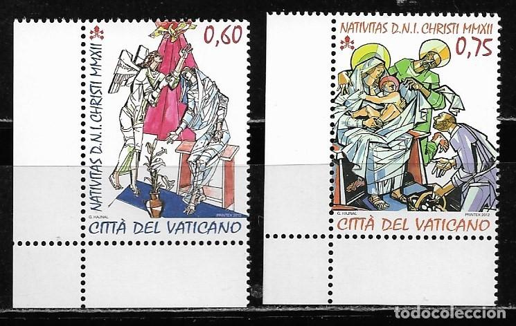 Sellos: VATICANO 2012, Ivert 1606/07 - NAVIDAD. MNH.