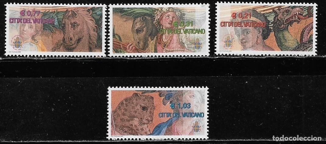 Sellos: VATICANO 2003, Ivert 1318/21 - ARTE - BAS&Iacute;LICA DEL VATICANO . MNH.