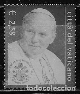 Sellos: VATICANO 2003, Ivert 1308 - 25&ordm; Aniv. Pontificado de S.S. Juan Pabo II, sello en Plata.. MNH.