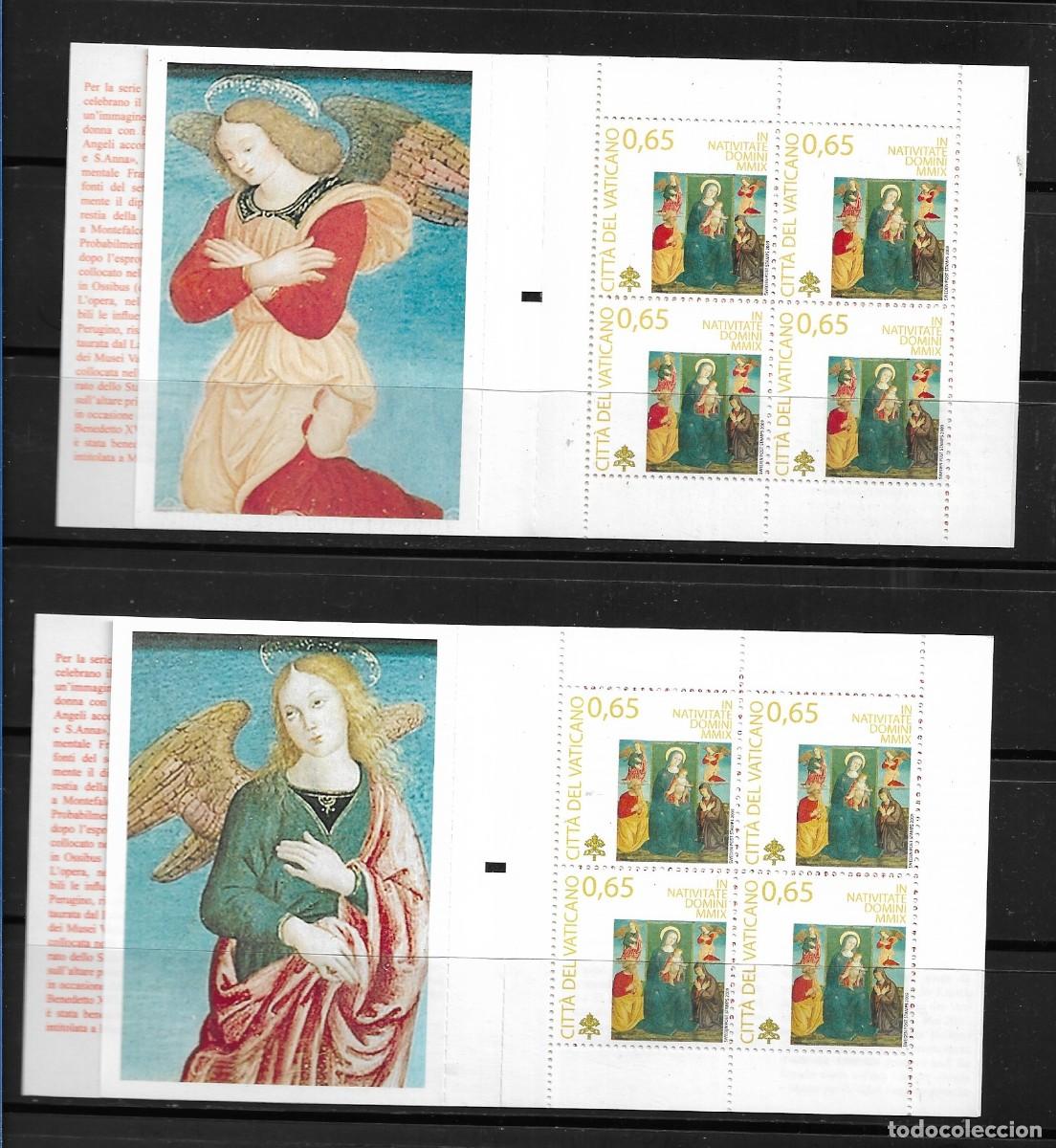Sellos: VATICANO 2009, CARNETS COMPLETO NAVIDAD. MNH. - Foto 2