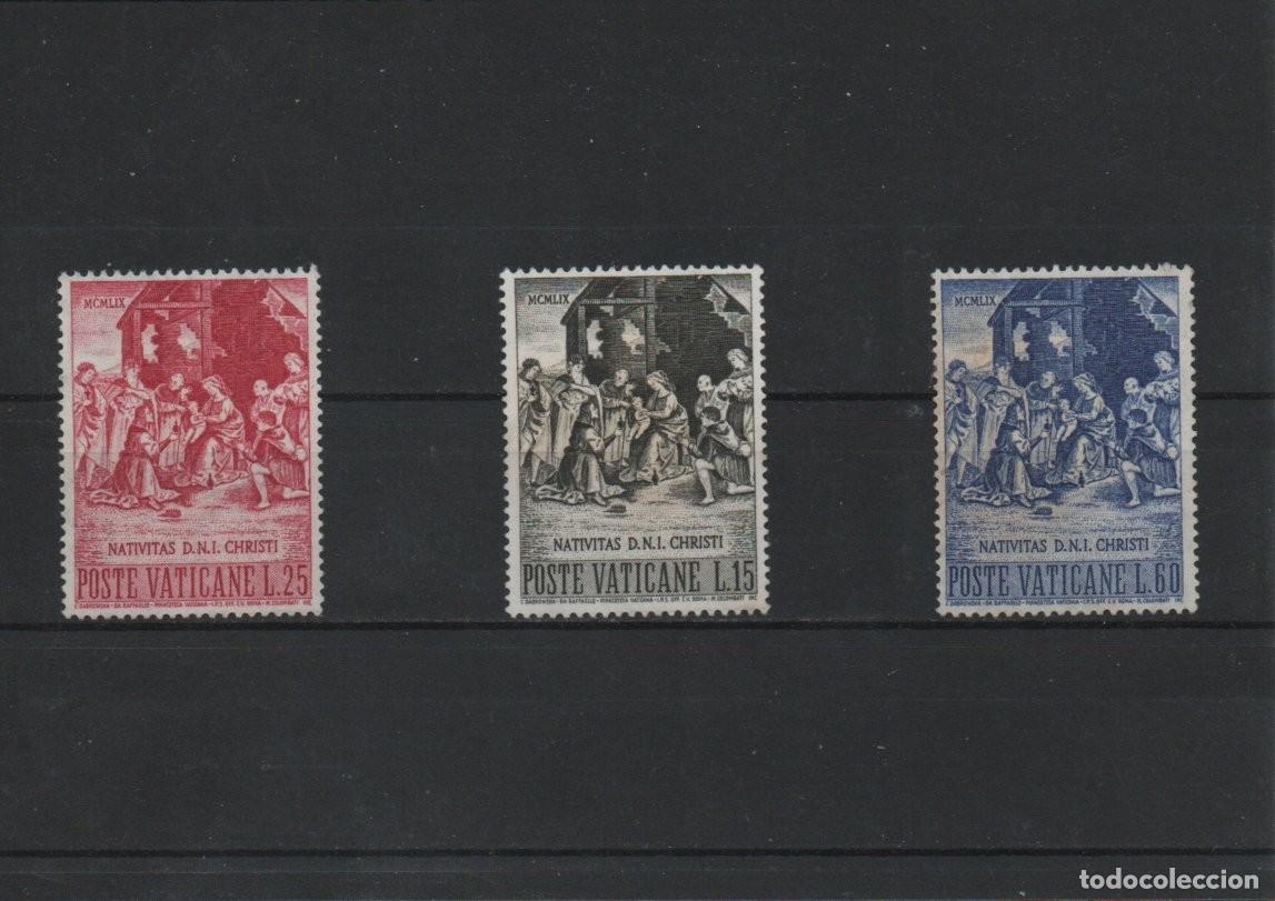 Sellos: VATICANO. NAVIDAD. A&Ntilde;O 1959.