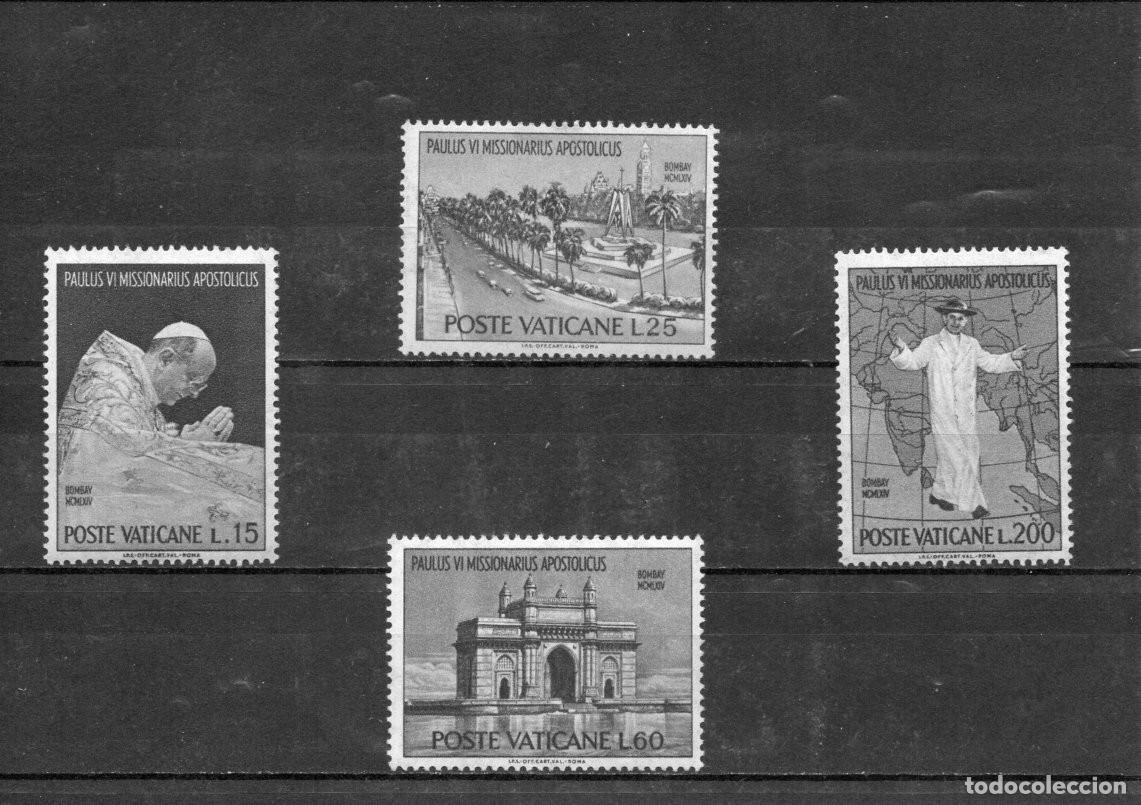 Sellos: VATICANO. VIAJE DE PABLO VI A LA INDIA.