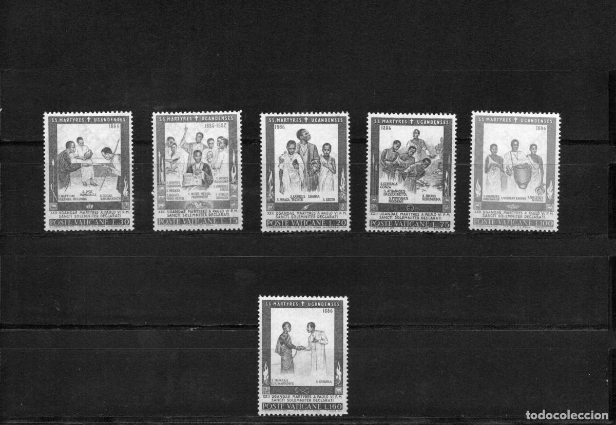 Sellos: VATICANO. CANONIZACION MARTIRES UGANDESES .