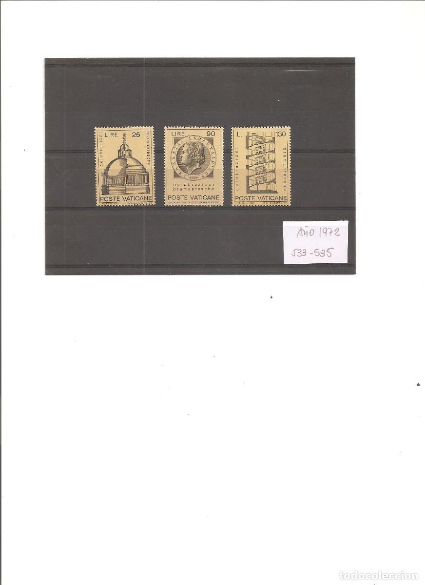Sellos: VATICANO. DONATO D'ANGELO LAZZARI DU BRAMANTE. ARQUITECTO ITALIANO.