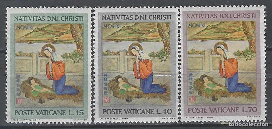 Sellos: CIUDAD DEL VATICANO 1961 - NAVIDAD, S.COMPLETA - MNH**