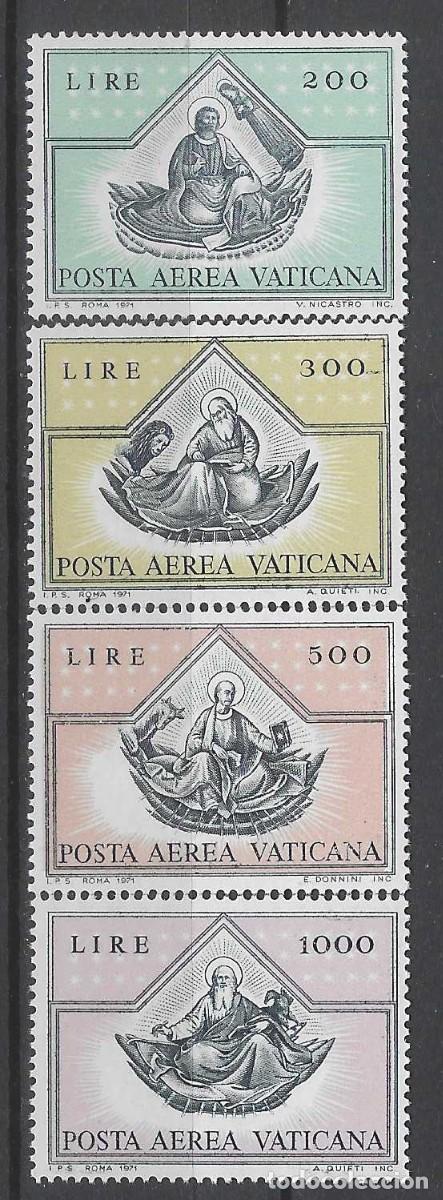 Sellos: CIUDAD DEL VATICANO 1971 - SANTOS, CORREO A&Eacute;REO, S.COMPLETA - MNH**
