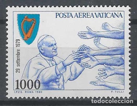 Sellos: CIUDAD DEL VATICANO 1980 - VIAJES DEL PAPA, A&Eacute;REO, IRLANDA - MNH**