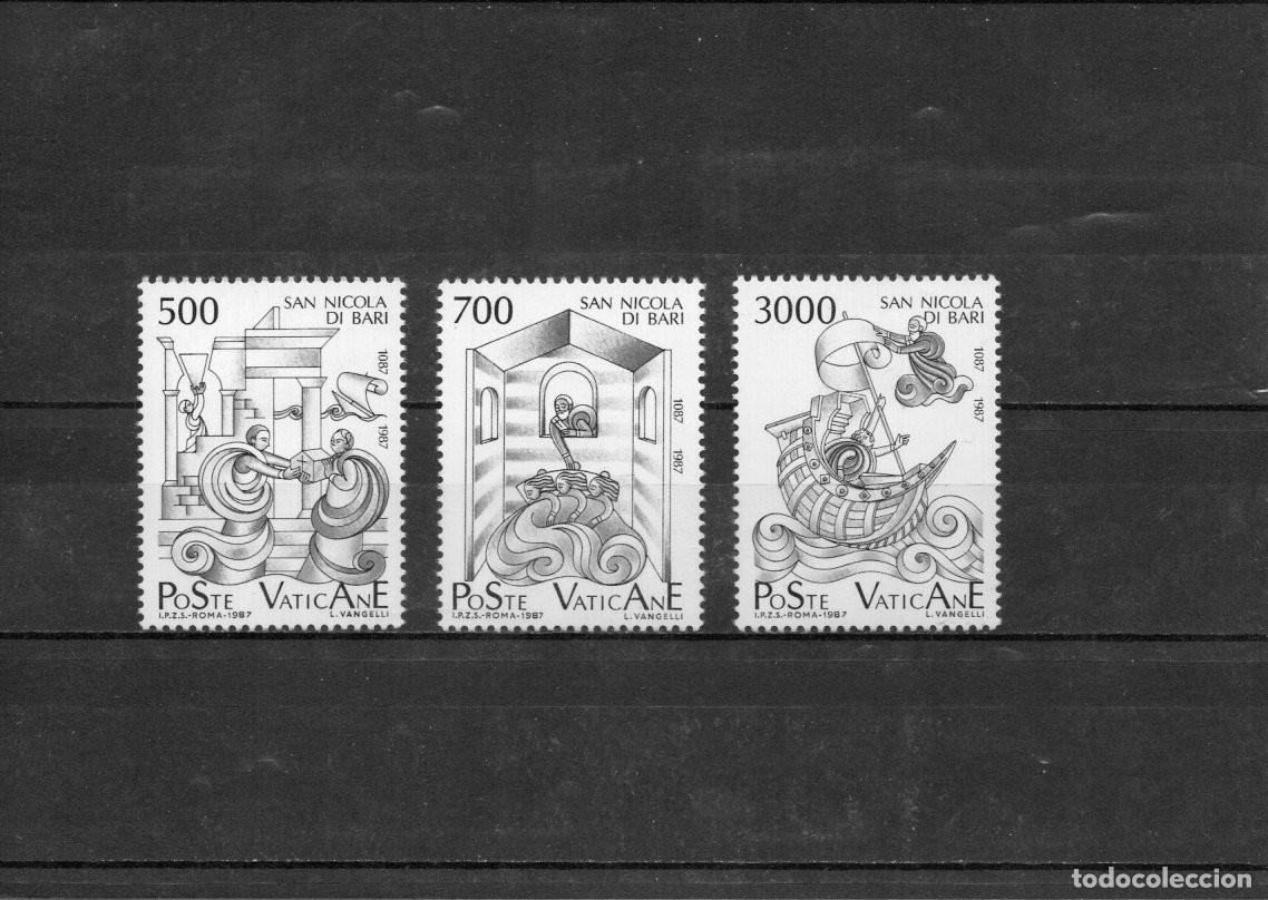 Sellos: VATICANO. 9&ordm; CENTENARIO DE LA TRANSFERENCIA DE RELIQUIAS DE SAN NICOLAS DE MYRE A BARI..