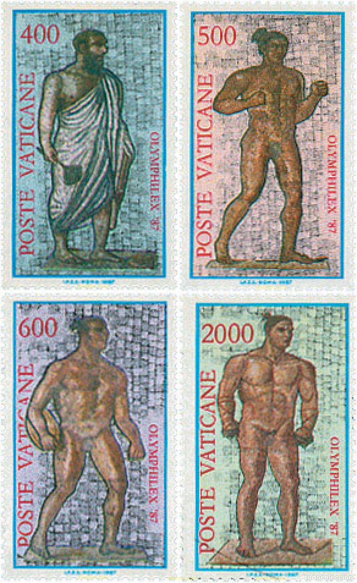 Sellos: 26524 MNH VATICANO 1987 OLYMPHILEX 87. EXPOSICION INTERNACIONAL DE FILATELICA OLIMPICA