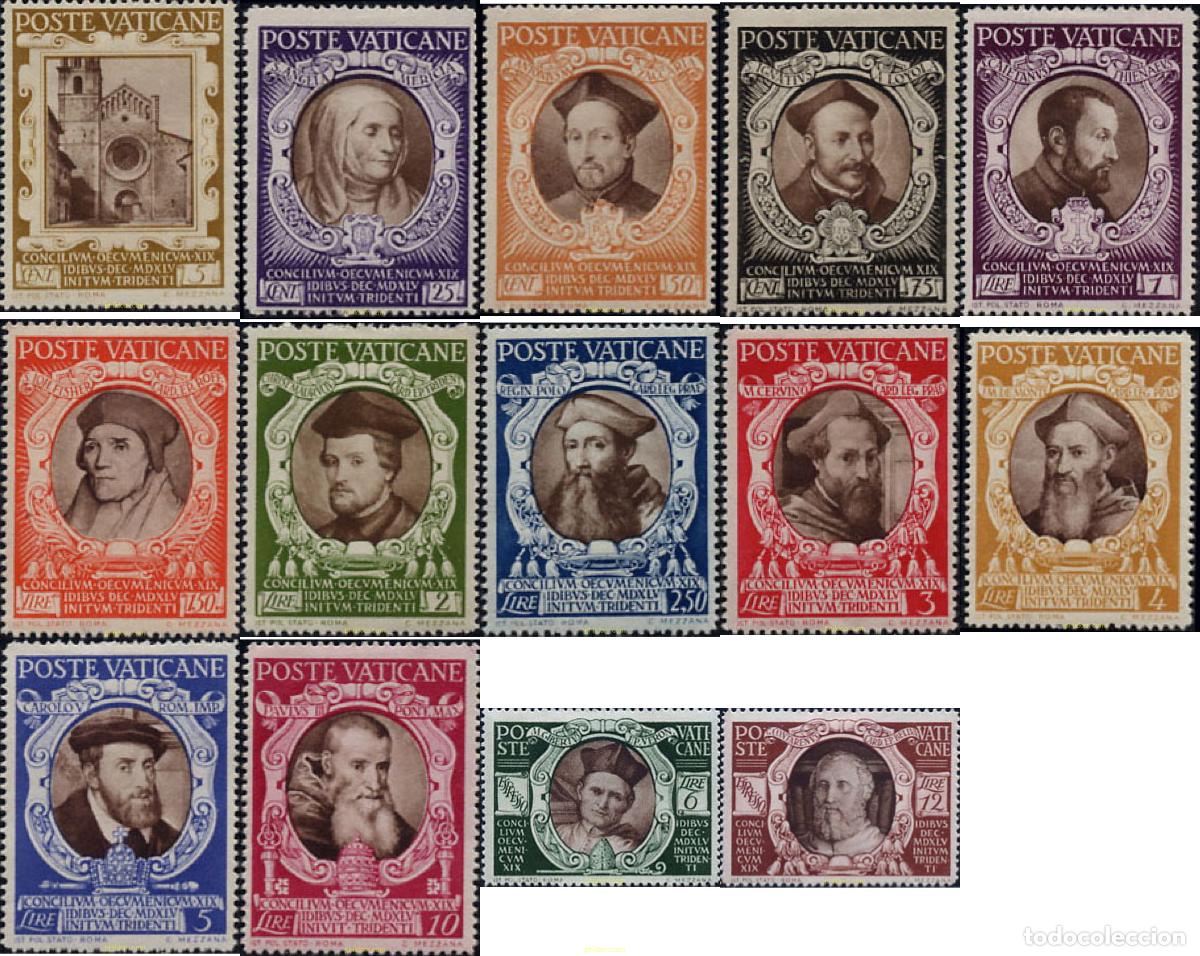 Sellos: 653845 HINGED VATICANO 1946 4 CENTENARIO DEL CONCILIO DE TRENTO