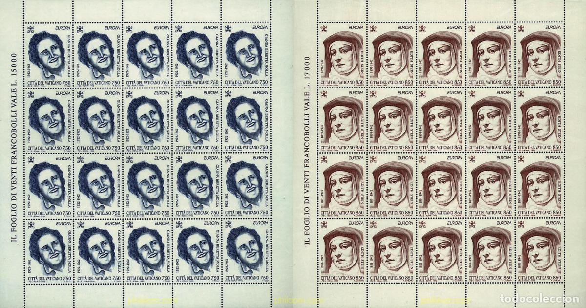 Sellos: 9113 MNH VATICANO 1996 EUROPA CEPT. MUJERES CELEBRES