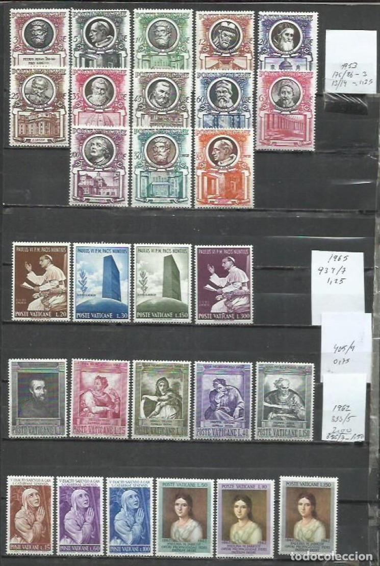 Sellos: R137- 4 SERIES COMPLETAS VATICANO ESTADO IGLESIA NUEVOS * FOTOS REALES.