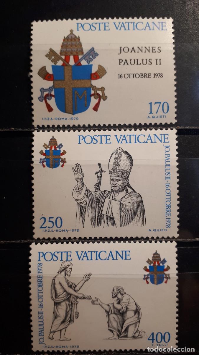 Sellos: VATICANO. A&Ntilde;O 1979. **. YVERT 666/8 - Foto 1