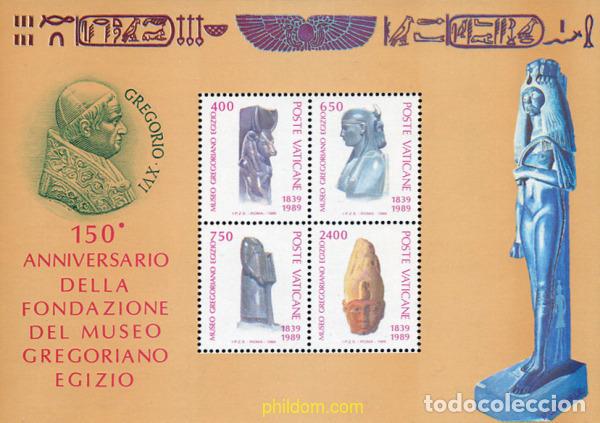 Sellos: 109083 MNH VATICANO 1989 150 ANIVERSARIO DEL MUSEO EGIPCIO DEL VATICANO