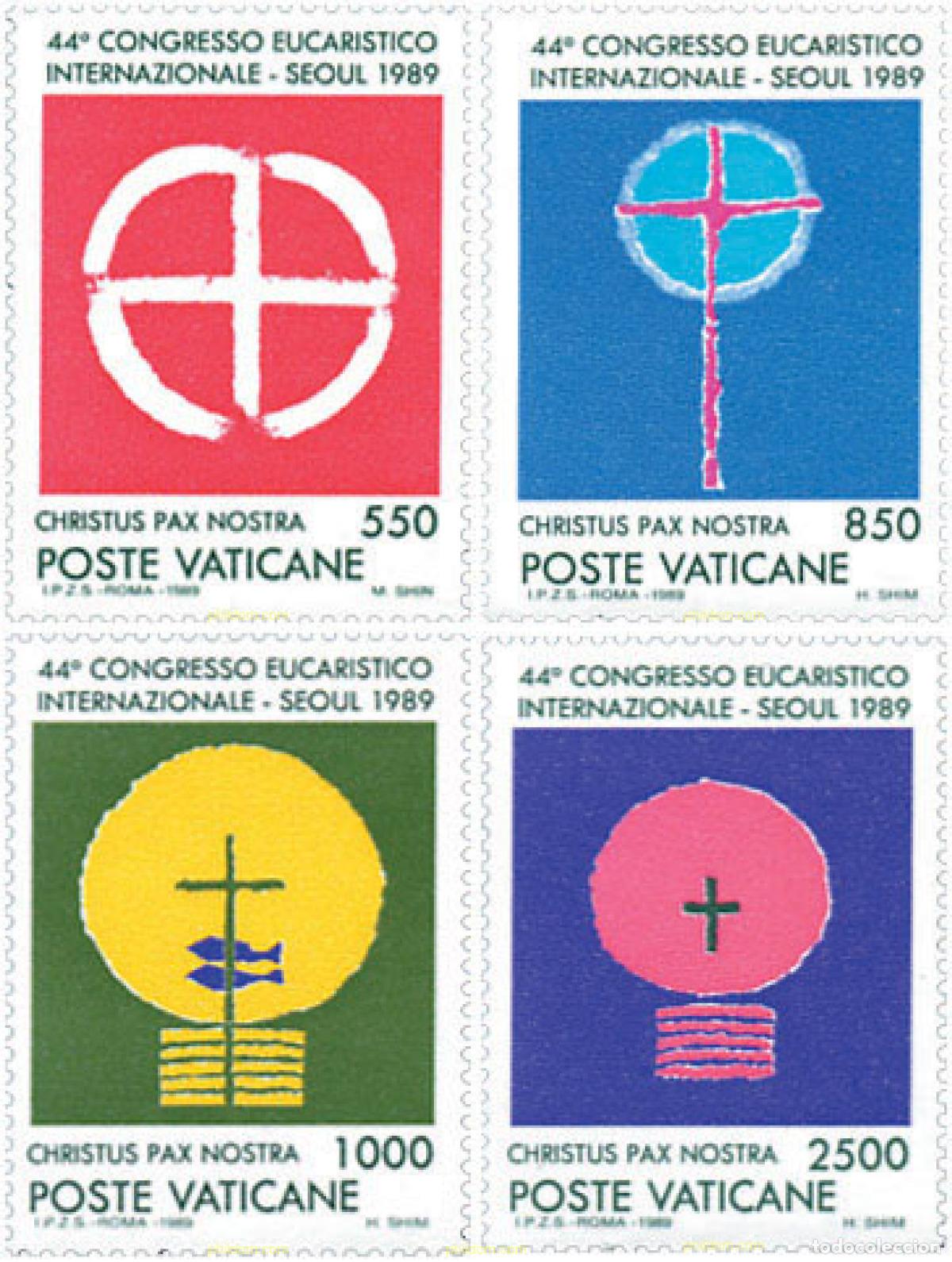 Sellos: 109085 MNH VATICANO 1989 44 CONGRESO EUCARISTICO INTERNACIONAL EN SEUL