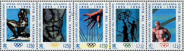 Selos: 6909 MNH VATICANO 1996 CENTENARIO DE LOS JUEGOS OLIMPICOS