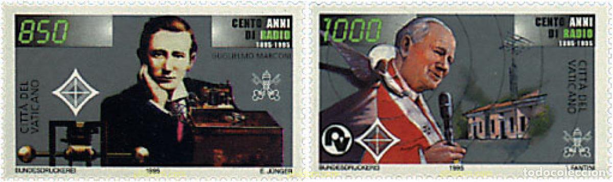 Sellos: 30694 MNH VATICANO 1995 CENTENARIO DE LA RADIO