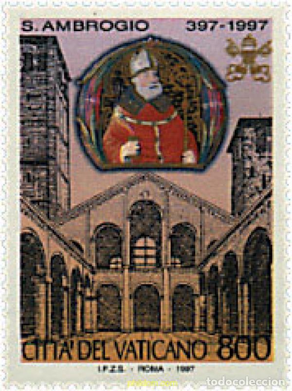 Sellos: 30715 MNH VATICANO 1997 1600 ANIVERSARIO DE LA MUERTE DE SAN AMBROSIO