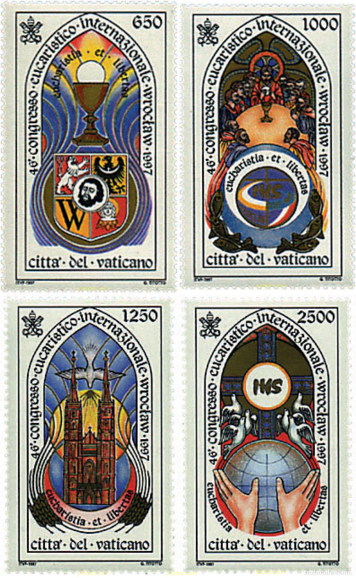 Sellos: 36009 MNH VATICANO 1997 46 CONGRESO EUCARISTICO INTERNACIONAL DE WROCLAM EN POLONIA