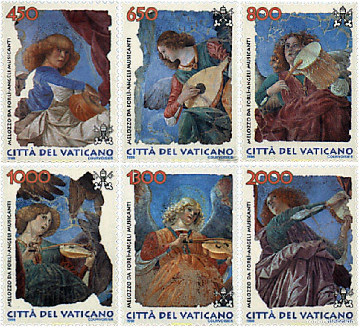 Sellos: 30742 MNH VATICANO 1998 PINTURAS DE MELOZZO DA FORLI (1438-1494)