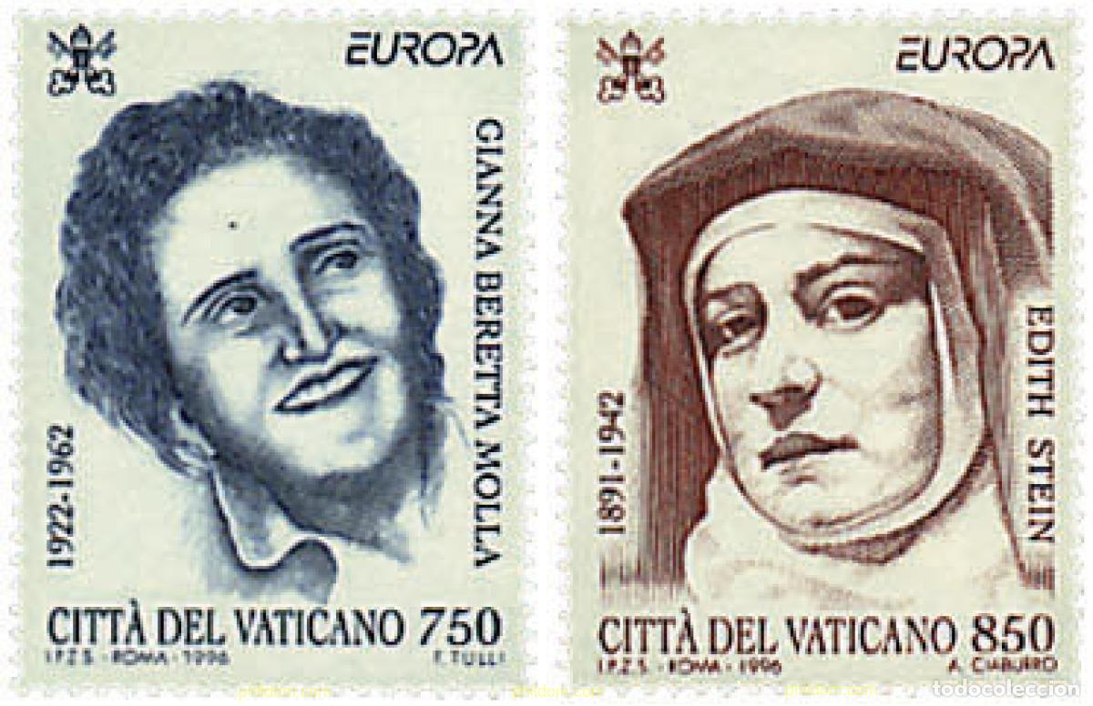Sellos: 63038 MNH VATICANO 1996 EUROPA CEPT. MUJERES CELEBRES