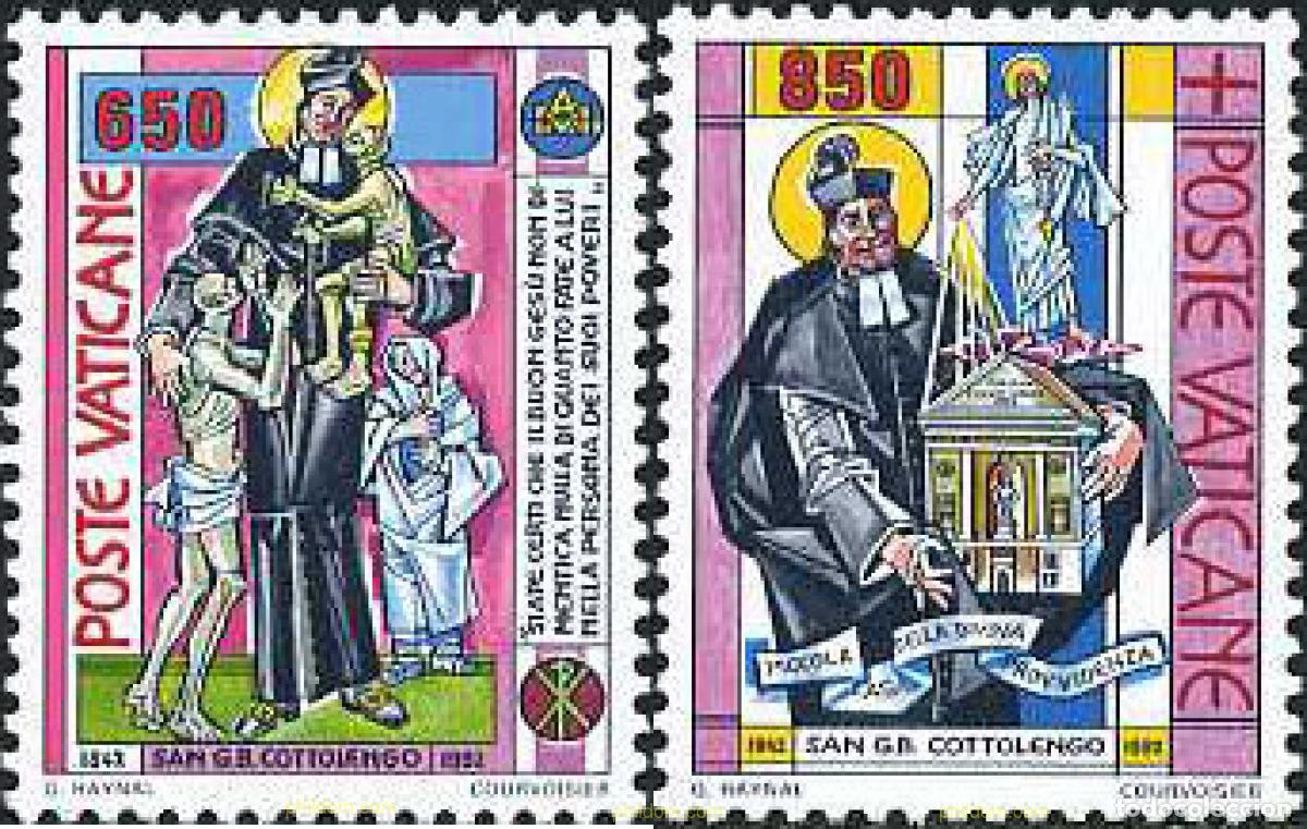 Sellos: 117043 MNH VATICANO 1992 650 ANIVERSARIO DE LA MUERTE DE SAN GUISEPPE BENEDETTO COTTOLENGO