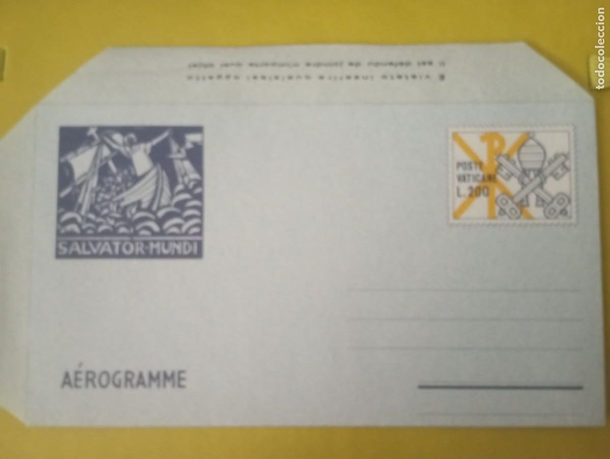Sellos: VATICANO, 1979, AEROGRAMA,