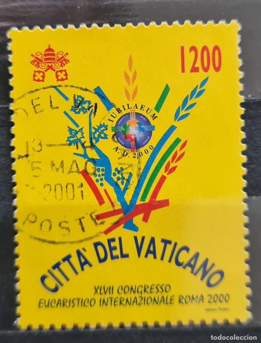 Francobolli: Sello usado del Vaticano 2000: XLVII Congreso Eucar&iacute;stico Internacional en Roma
