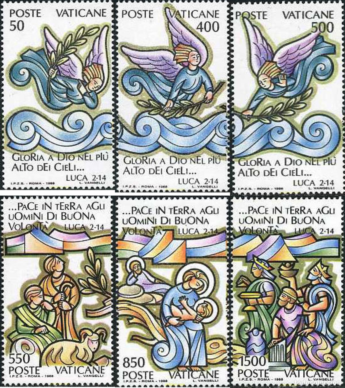 Sellos: 116994 MNH VATICANO 1988 NAVIDAD