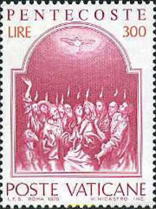 Sellos: 116499 MNH VATICANO 1975 PENTECOSTES