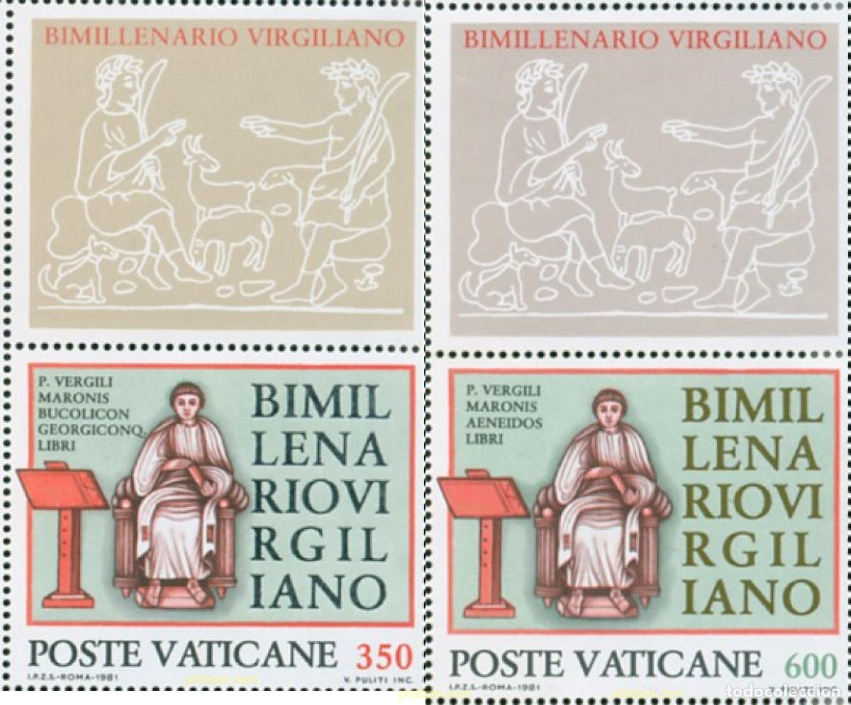 Sellos: 685943 MNH VATICANO 1981 BIMILENARIO DE VIRGILIO MARO