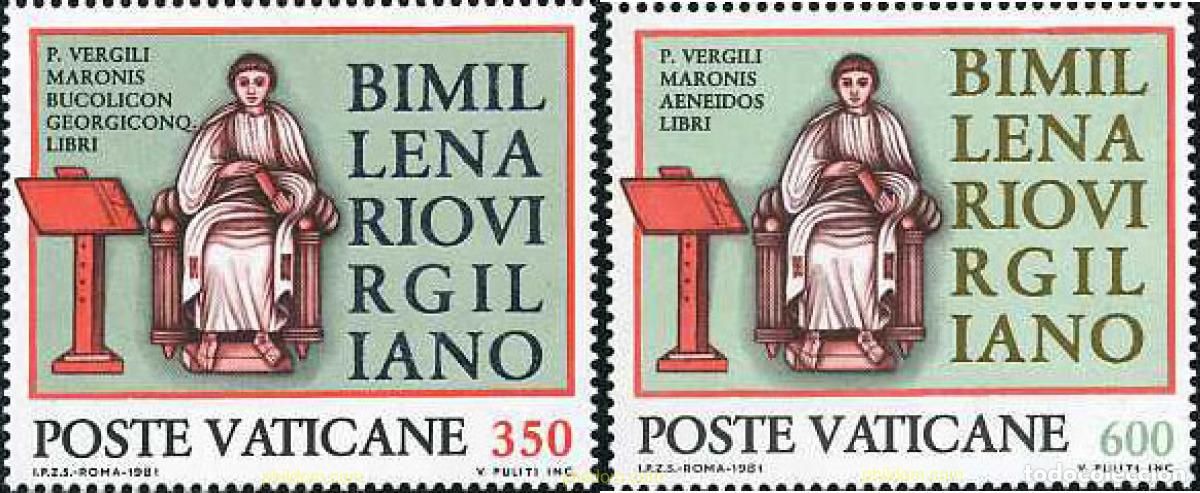 Sellos: 116911 MNH VATICANO 1981 BIMILENARIO DE VIRGILIO MARO