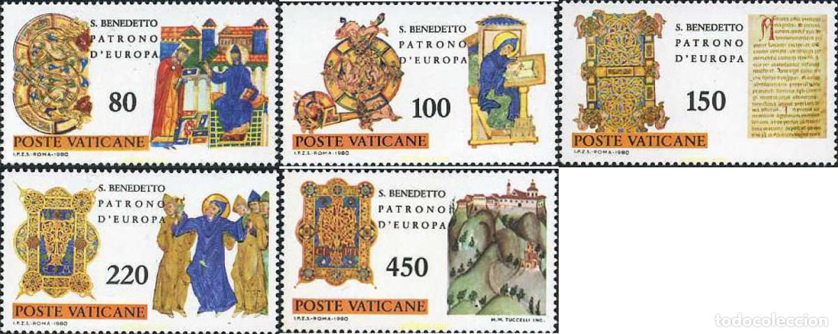 Sellos: 116883 MNH VATICANO 1980 15 CENTENARIO DEL NACIMIENTO DE SAN BENITO DE NURSIE