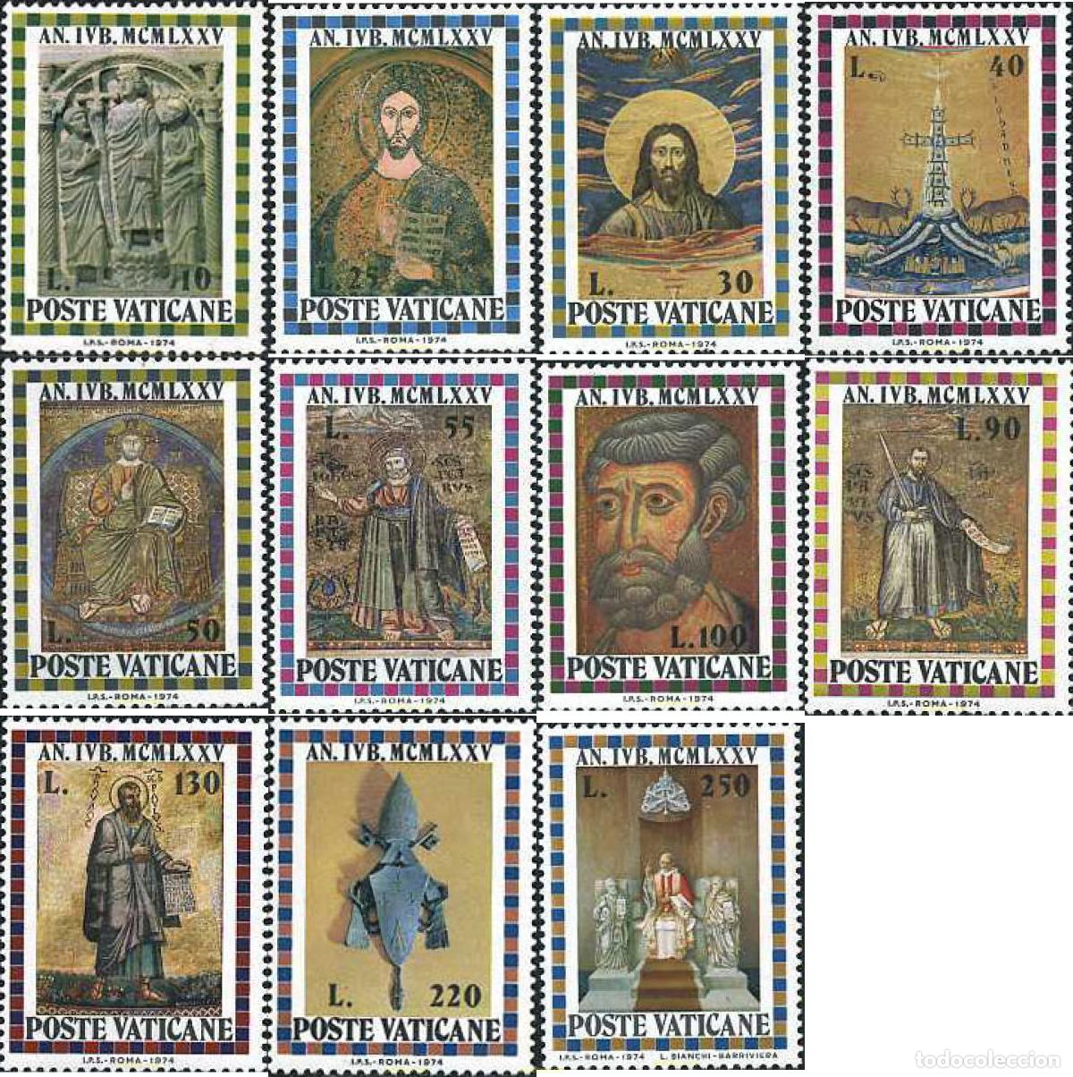 Sellos: 116496 MNH VATICANO 1974 A&Ntilde;O SANTO