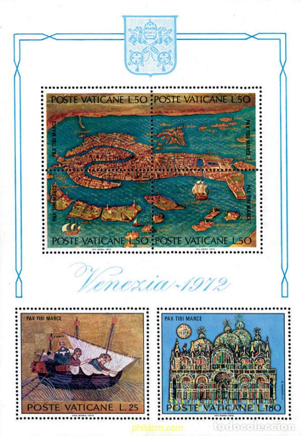 Sellos: 109079 MNH VATICANO 1972 UNESCO. SALVEMOS VENECIA