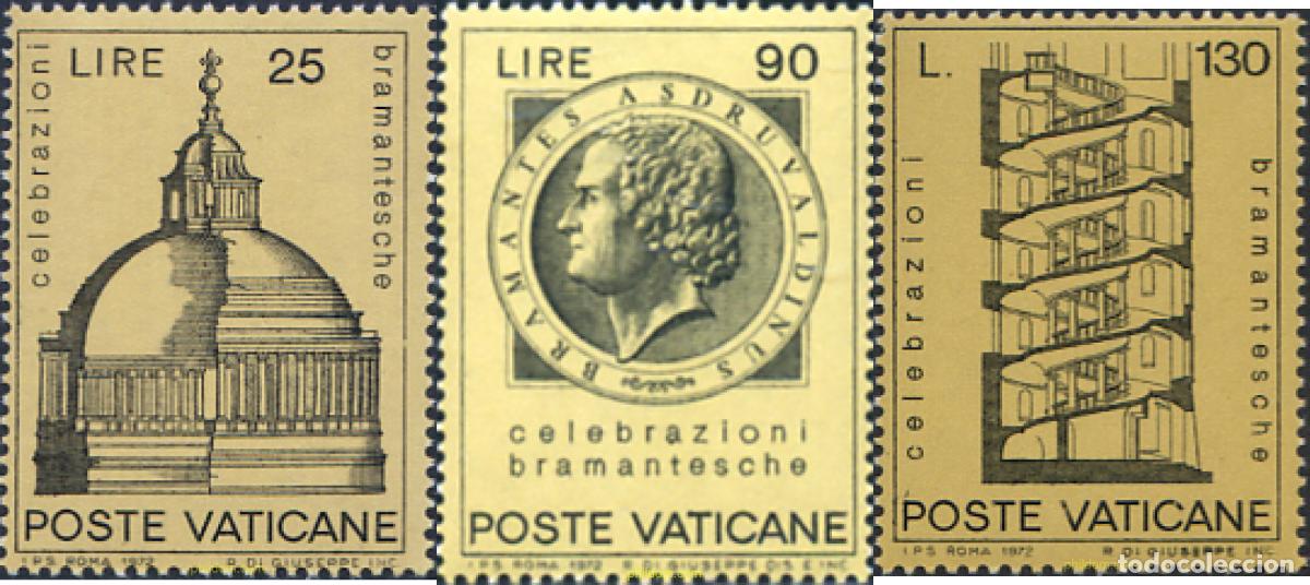 Sellos: 116431 MNH VATICANO 1972 DONATO D'ANGELO LAZZARI, BRAMANTE, ARQUITECTO ITALIANO
