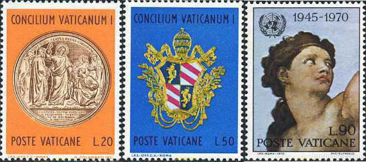 Sellos: 116374 MNH VATICANO 1970 CENTENARIO DEL CONCILIO DEL VATICANO I