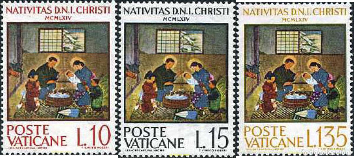 Sellos: 116174 MNH VATICANO 1964 NAVIDAD