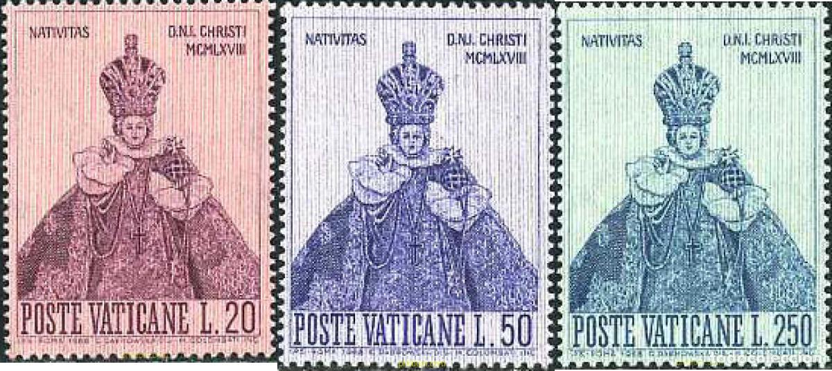 Sellos: 116309 MNH VATICANO 1968 NAVIDAD